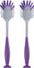 DID Brosse à vaisselle avec ventouse - 2x - plastique - violet