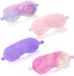 Merkloos / Sans marque Wan GmbH Pluche Slaapmaskers - Oogmaskers - Ontspannen Slapen - Zacht Ademend Materiaal - 4 Stuks - Multicolor
