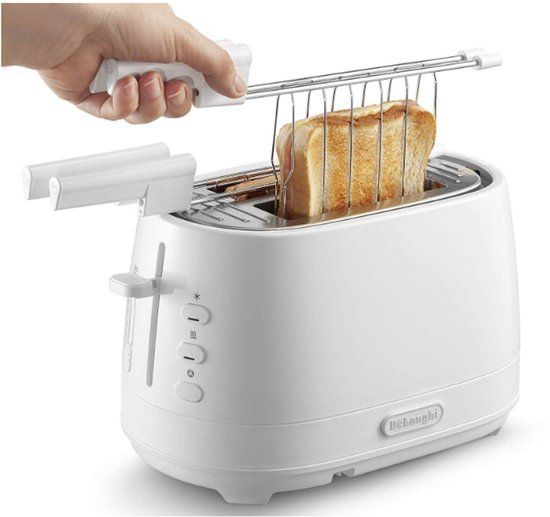 De'Longhi CTLAP2203.W Broodrooster 2 Sneden Wit 550 W
