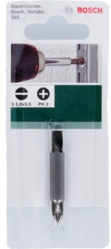 Bosch Accessoires Bosch Dubbelbit HEX1,0x5,5-PH2 S1,0x5,5-PH2; 45 mm