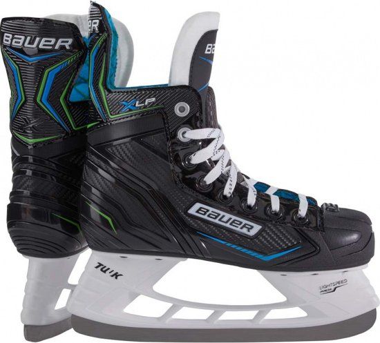 Bauer XLP Ijshockeyschaatsen Zwart/Grijs/Blauw - Maat 48