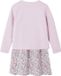Vertbaudet Set - 2 delig - jurk - cardigan - meisjes - katoen - zachtpaars