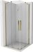 Mexen Velar Duo cabine de douche coulissante 80 x 80, transparent, doré