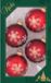 Krebs Kerstballen - 8x - Rood met Sneeuwvlok - Glas - 7 cm