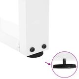 VidaXL Salontafelpoten 2 stuks V-vormig 70 cm Staal Wit