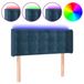 VidaXL Hoofdeind & Voeteind Donkerblauw Polyester, Hout 830 mm x 160 mm x 780 mm