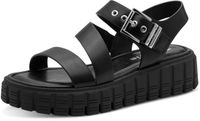 Tamaris - Dames - Sandalen - Zwart - Maat 41