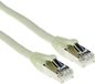 ACT Ivoor 0,25 meter LSZH SFTP CAT6A patchkabel snagless met RJ45 connectoren FB7452