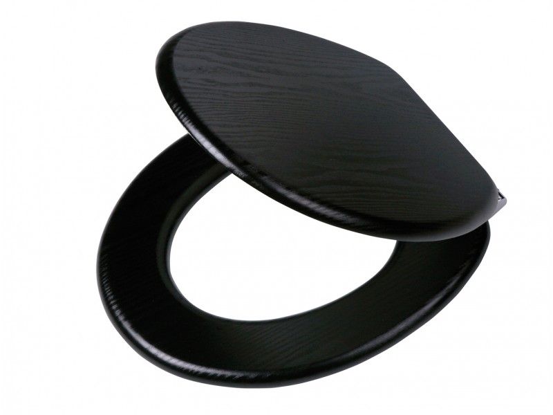 Tiger Blackwash Toiletbril - Zwart - MDF - Soft Close