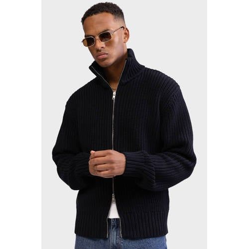 Redefined Rebel gebreid vest zwart