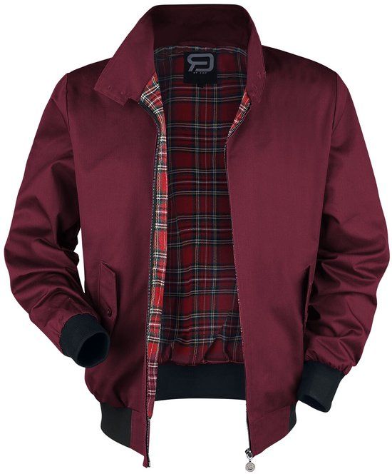 R.E.D. by EMP Bordeaux Rode Bomberjack Heren 5XL