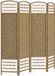 HOMCOM Paravent - Bois - 160x1,5x170cm - Bois naturel