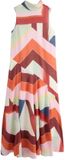 Next Dames Mouwloze Asymmetrische Feestjurk met Hoge Hals - Roze