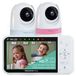 Babyfoon met camera - 5 inch HD-scherm - 2 camera's - Splitscreen - Nachtlampje