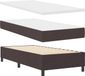 vidaXL Boxspring bed met hoofdeinde Donkerbruin 80 x 200 cm Stof