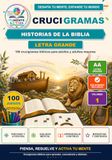 Crucigramas Historias de la Biblia Letra Grande: 100 crucigramas bíblicos para adultos y adultos mayores con letra grande y soluciones incluidas