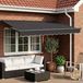 vidaXL Uitschuifbare zonnescherm, antraciet, 3,5 x 2 meter, polyester en metaal