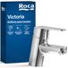 Roca A5A3125C00 Chrome V2 Deck Mount Wastafelmengkraan met intrekbare