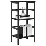 vidaXL Boekenplank - 2-laags - 40 x 29.5 x 115 cm - Bewerkt hout - Zwart Eiken