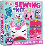 Klever Kits Mijn eerste vilten naaiset voor kinderen van 6,7,8,9,10, beginnershandwerk, 7 eenvoudige doe-het-zelf natuurkunstwerken van eenhoornkussen, zeemeermin kaarthouder en sleutelhanger bedels