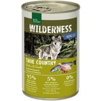 REAL NATURE Echte Natuur Wildernis Natvoer Hond Volwassen True Country kip en zalm 12x400 g