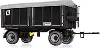 Wiking 077867 Kröger twee-assige driezijdige kipwagen HDK 302, model, 1:32, metaal/kunststof, zwart