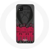Maniacase Hoesje voor Xiaomi Redmi 9C Inktvis Game Poster maskers personages
