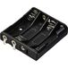 TRU COMPONENTS TC-13220584 Support de batterie Nombre de cellules : 4 AAA (crayon) Connexion à souder (L x l x H) 52 x 49 x 13 mm