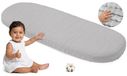 Medi Partners Hoeslaken van mousseline voor kinderwagen 86x40 cm bedlaken voor wieg - 100% katoenen mousseline hoeslaken voor co-sleeper babybedje (Grijs)