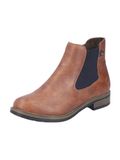 Rieker Chelsea boots cognac / zwart