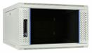 DSIT 6U witte wandkast met glazen deur 600x600x368mm (BxDxH)