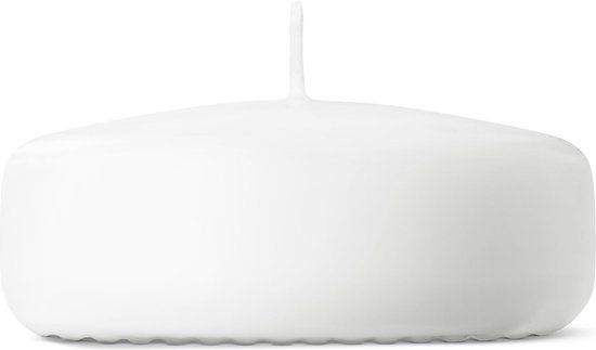 Bolsius Maxi Drijfkaarsen Wit 12 stuks