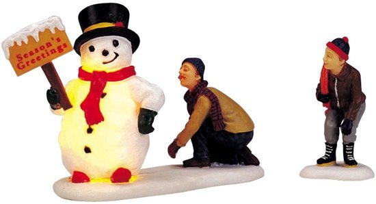 LEMAX Kerstdecoratie - Frosty's Friendly Greeting, set/2, b/o (4.5V)