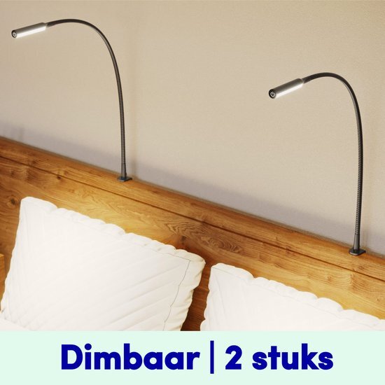 Performance Lighting Leeslamp Bed - Set van 2 - Bedlamp Dimbaar - Bedlampjes Leeslampjes - Bedlamp - Slaapkamer Volwassenen - Leeslampje Nachtkastje - Nachtkast Lamp - Hoofdbord Boeklamp