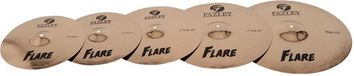 Fazley Set de cymbales 4 pièces - incl. housse de cymbales - Flare Kit B20