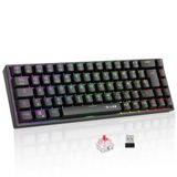 The G-Lab Keyz Titanium WL draadloos toetsenbord, 65% zwart, QWERTY ES