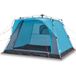 Tente de camping 4 personnes déploiement rapide bleu
