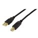 LogiLink UA0264 câble USB 10 m USB 2.0 USB A USB B Noir