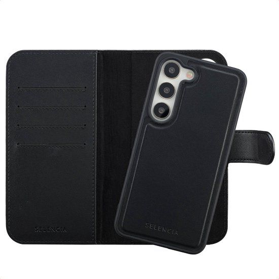 Selencia Olyn Uitneembare Bookcase met MagSafe voor Samsung Galaxy S23 - Zwart