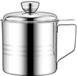 Sans marque Pots de stockage - Bouteilles d'huile - Acier inoxydable - Avec filtre fin - Pour conserver l'huile de friture et la graisse de cuisson - Convient pour la cuisine