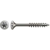 Spax Vis Acier Inoxydable, 3,5 x 35 mm, 150 unités, filetage partiel, tête fraisée, T-star Plus T15, 4cut, acier inoxydable A2 - 4197000350357