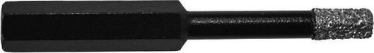 InterDynamics BlackPower diamant tegelboor droog wax zeskant - 6mm