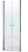 Maxaro Douchedeur Zircon Comfort 80cm Pendeldeur Matte Strook Chroom - 6095820111108