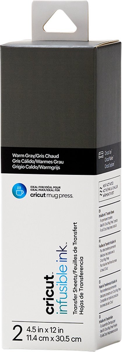 CRICUT Infusible Ink Transfer Sheets 2-pack (Warm Grey) - ideal size for MugPress