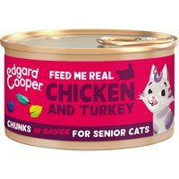 Edgard & Cooper Free-Run Chicken and Turkey Chunks in Sauce - 18 x 85 g