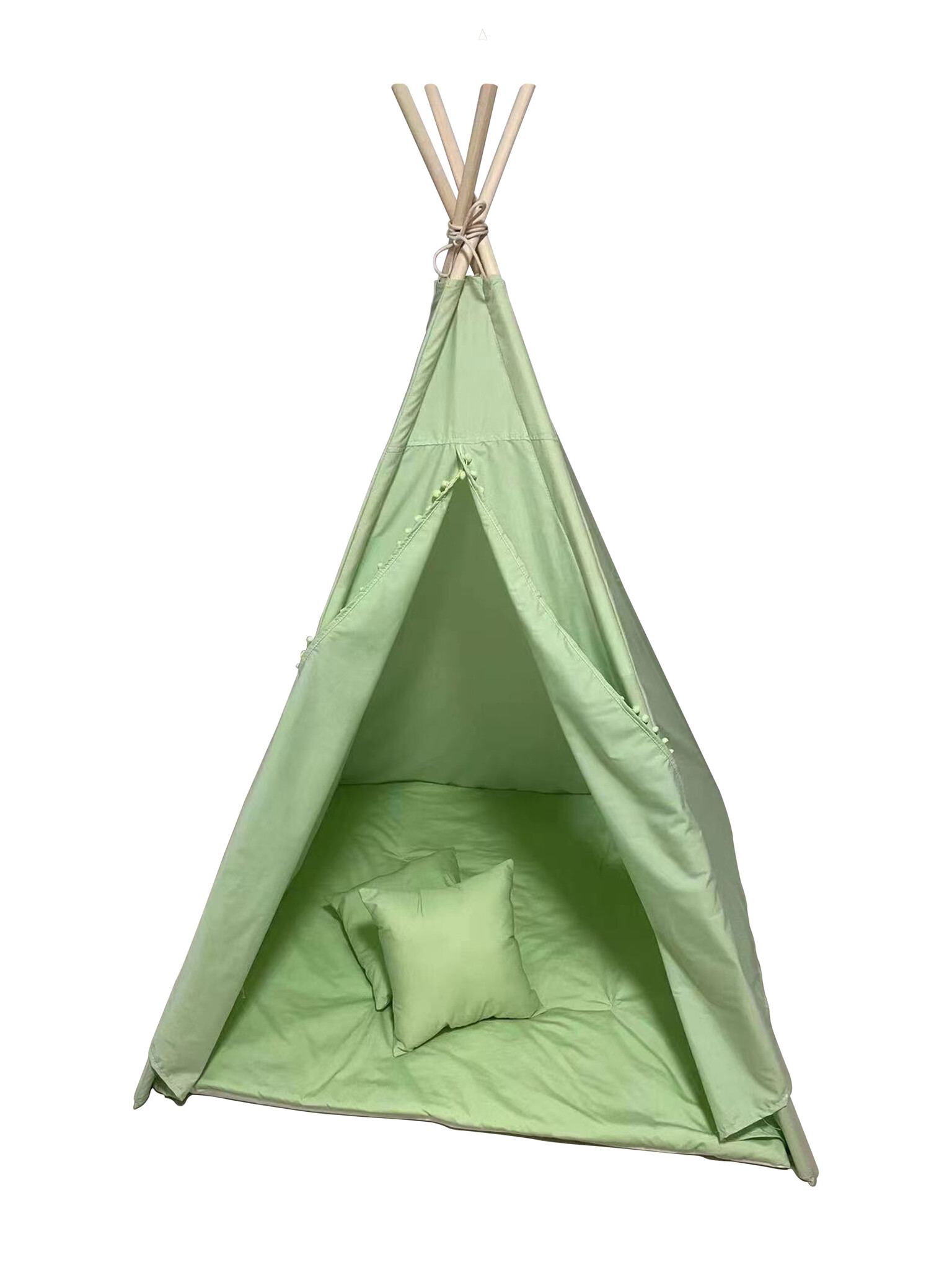 Viking Choice Tipi tent - speeltent met vloermat en kussens – groen