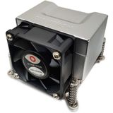 Inter-Tech Q-5 Processor Koeler 6 cm Zwart, Zilver