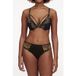 Chantelle Co Bra Tshirt Push Black/yellow Taille: B85