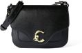 Coccinelle Leren schoudertas C-Me Calf Crossbody Bag Noir zwart