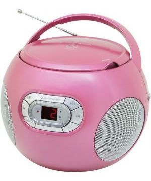 Soundmaster SCD2120PI - Draagbare CD-speler met FM-radio - Roze